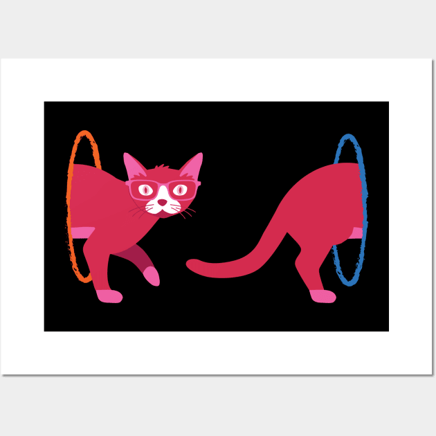 Portal Cat Wall Art by AdvoCat